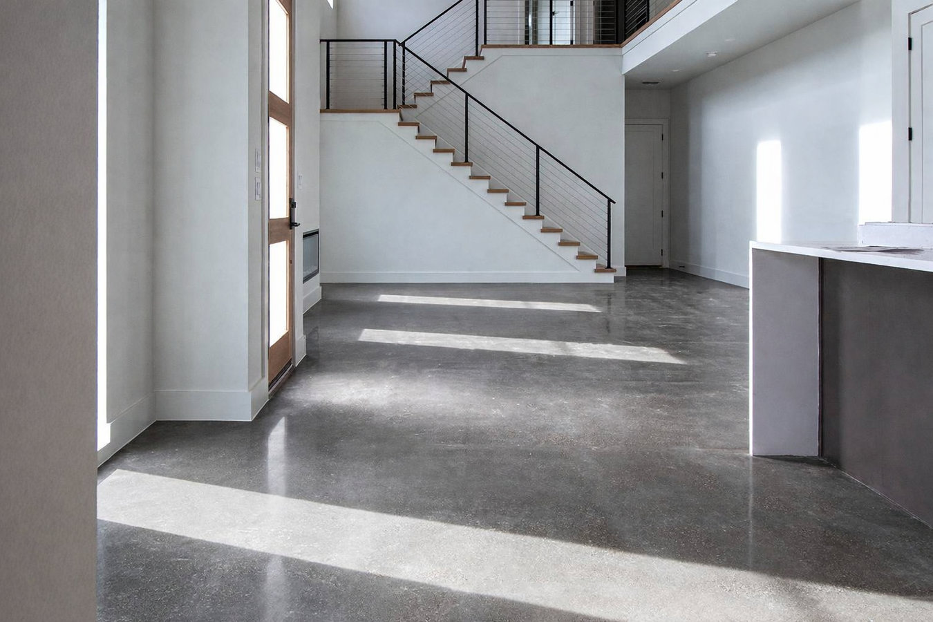 Concrete floor installation